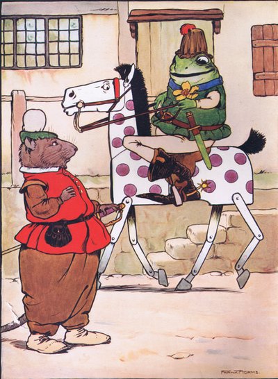 Así que se fue con su sombrero de ópera, ilustración de 